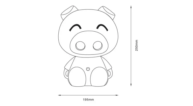 Detské svietidlo ZUMA LINE  KDR-603B-PE LED 3W 93lm 4000K 230V IP20
